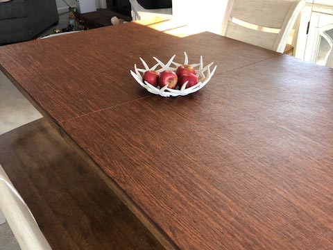 Cherry wood dining room table pad